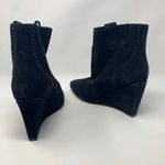 Rebecca Minkoff  Bianca Wedge Booties Black Suede‎ Photo 8