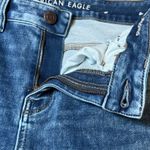 American Eagle  Hi Rise Jeggings Womens 6 Denim Super Stretch Ripped Blue Jeans Photo 7