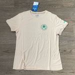 Brooks  Running on Good Luck Distance Short Sleeve Tee - Size M - Off White - NWT Photo 3