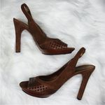 Diane Von Furstenberg Diane von Furstenburg Perforated Peep Toe Heels Photo 3