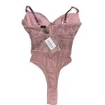 Windsor NWT Graced In Lace Bustier Bodysuit Mauve Size XS one piece corset bustier Photo 3