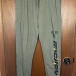 Disney  Mickey Mouse Army Green Casual Cozy Sweatpants Size Large Photo 0
