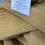 Nasty Gal Tan Cropped Hoodie L Womens Dolman Sleeve Knit Fall Casual Cozy Photo 4