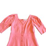 Ivy City Co Lindsay Dress Coral Button Photo 1