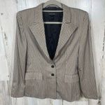 ESCADA Blazer size 38 Beige Black Herringbone Tailored Wool Silk Luxury Office Photo 0