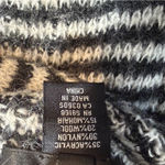 Karen Kane  black white striped wool mohair blend cardigan sweater open front S Photo 6