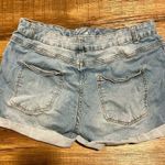Serra  Stretchy rolled up dark denim shorts Photo 2