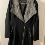 Guess Glen Plaid Detail Skirt Wool Blend Coat Photo 1