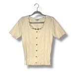 FRNCH Paris Nelcie Cardigan Look Pullover Sweater Size Large Photo 3