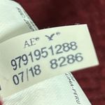 American Eagle  Long Sleeve Maroon and White Sweater - Size XS - GUC Photo 6