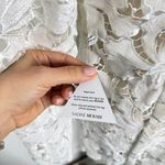 Nadine Merabi Velvet Lace Blazer White Size 12 Photo 10