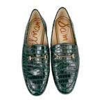 Sam Edelman  Lior Loafer Green Croc Embossed Leather Size 8.5 Photo 1