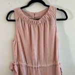 Juicy Couture Dress Peach-Pink w/ Gold Cinched Sleeveless Halter Dress Sz L EUC Photo 3