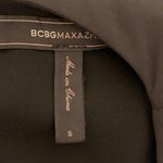 BCBGMAXAZRIA Asymmetrical High Low Chiffon Layered Dress Black Small Photo 5