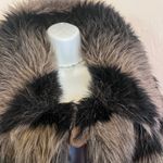Custom Made Luxurious Faux Fur Striped Coat large. Photo 4