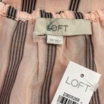 Loft  NWT Pink Striped Orchid Cold Shoulder Top Size XS Photo 8