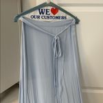 Forever 21 Baby Blue Maxi Skirt with Leg Slit and Wrap Belt Photo 1