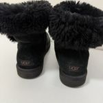 UGG  Australia Boots Womens 10 Black Bailey Button Short Ankle Leather Booties Photo 3