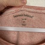 Woman Within  Plus Size Women's Floral Embroidered Sweatshirt Tee Size 2X Photo 3