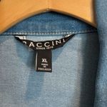 Baccini Women’s Denim Jean Jacket Rough Hem Size XL Photo 2