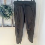 Athleta  Trekkie North Olive Green Stretch Jogger Pants with Drawstring Size 4 Photo 4