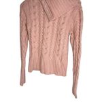 Banana Republic Women’s  Button Cowl Neck Fuzzy Cropped Sweater Barbiecore Barbie Photo 1