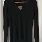 Desigual  NWT “Feel Your Energy” Black Long Sleeve Shirt Top  **Size L** 🔥🔥 Photo 0