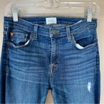 Hudson Jeans HUDSON | Blue Natalie Midrise Ankle Raw Hem Skinny Denim Jeans Sz 27 Photo 1