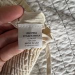 Krisa  Revolve Brand 100 Percent Linen Full Length Cream Pants Size XS NWT Photo 4