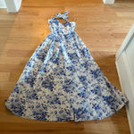 Aakaa Blue & White Floral romper (Size M) New with Tags Photo 0