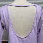 Puma  Lavender Purple Cutout Back 3/4 Sleeve T-Shirt Size Small Photo 5