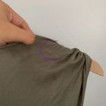 All Saints Small Riviera Midi Dress Ruch Asymmetrical Olive Green Photo 7