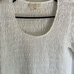 Dress Up White Smocked Short Sleeve Blouse Photo 1