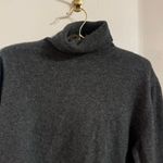 sutton studio 100% cashmere grey turtleneck sweater with elbow pads size L Size L Photo 1