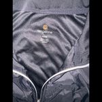 Tangerine  Jacket Women's Size Medium Active Stripe Track Black White Stripes Photo 3