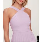 Lulus Air of Romance Lavender Halter Sleeveless Lined Maxi Dress Size Small Photo 2
