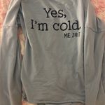yes i’m cold crewneck Blue Size L Photo 0