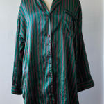 Victoria's Secret  Satin Stripe Button Down Pajama Top Photo 0