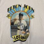 Elton John Los Angeles Concert 1975 white T-shirt in size XXL Photo 1
