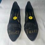 Juicy Couture  Black and Gold Penny Rhinestone Mesh Ballet Flats Size 9 Photo 1