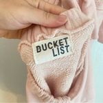 Bucketlist‎ Terry Wide Leg Pink Jumpsuit Overalls Size L Photo 4