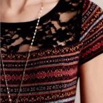 Anthropologie Like New Sparrow For  Short Sleeve Fair Isle Sweater Dress Photo 3