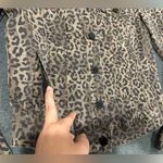 William Rast 🆕  Brown Leopard Print Jean Jacket Size XS Photo 2