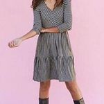 Matilda Jane  Lovely Day Black & Grey Striped Knit Dress Size Small. Photo 0