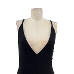 Free People  Beach Black Viscose Jersey Strappy Midaxi Dress‎ Size XS Photo 3