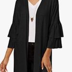 Chelsea28  Gray Crop Open Front Wool Blend Jacket (Size Large) Photo 0