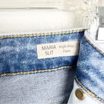 MAVI Maria Slit High Rise Flare Distressed Intentionally Ripped Jeans, Size 28 Blue Photo 5