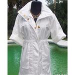 Cache White Front Zip Hooded Windbreaker Jacket Top Lined Snap Front $158 NWT Photo 5