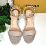 Dune London  Glitter Sparkle Ankle Strap Block Heel‎ Sandals Party Shoes Photo 3