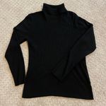 Coldwater Creek  black Ribbed Turtleneck Sweater 14 Photo 0